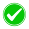 Icône de validation verte